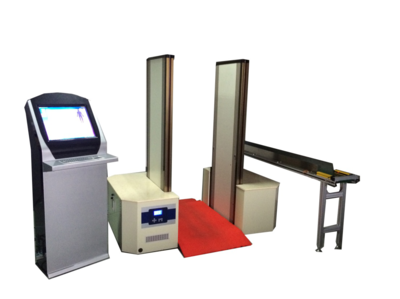 安檢門是雙方門內和能發射和接收使變量電動磁場傳感器。金屬導電體，會讓變電磁場激勵，在金屬導電體中產生渦流電流和電流發射一個和原磁字段頻率一樣但方向不一樣的磁場中，金屬探測器就是由檢測渦流信號的有無來發現附近是否有真正的金屬。